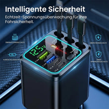 Laden Sie das Bild in den Galerie-Viewer, 7-in-1 universelles einziehbares Auto-Ladegerät mit intelligenter Spannungsanzeige und Sternenhimmelbeleuchtung