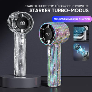 Sakerplus Premium Handventilator mit Turbo-Luftstrom & Akku
