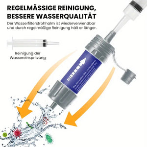 Tragbarer Wasserfilter für Camping