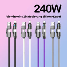 Laden Sie das Bild in den Galerie-Viewer, 4-in-1 SuperSpeed Ladekabel - 240W Blitzladung &amp; Ultra-langlebig