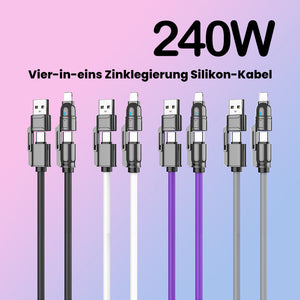 4-in-1 SuperSpeed Ladekabel - 240W Blitzladung & Ultra-langlebig