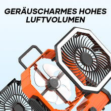 Laden Sie das Bild in den Galerie-Viewer, Wiederaufladbarer, beleuchtbarer USB-Ventilator