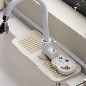 Silikon-Unterlage für Wasserhahnentleerung