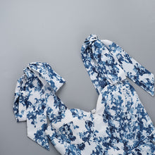 Laden Sie das Bild in den Galerie-Viewer, Schmal geschnittenes, bedrucktes Trägerkleid