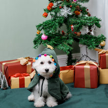 Laden Sie das Bild in den Galerie-Viewer, Katze Hund Weihnachten Cape Poncho