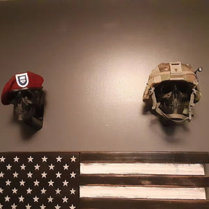 3D-Schädel-Helm-Display-Pakethalterung