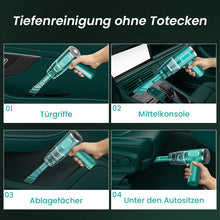 Laden Sie das Bild in den Galerie-Viewer, Kabelloser tragbarer Handstaubsauger mit starker Saugleistung
