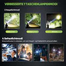Laden Sie das Bild in den Galerie-Viewer, Ultrahelle Taschenlampe mit weißem Laser und großer Reichweite