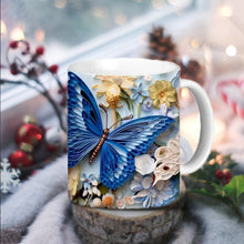 Laden Sie das Bild in den Galerie-Viewer, Wasserbecher mit Schmetterlingsblumen-Aufdruck