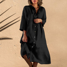 Laden Sie das Bild in den Galerie-Viewer, Einfacher, stimmungsvoller, lockerer Kleid