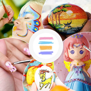 24-teiliges Aquarellpinselset aus Nylon
