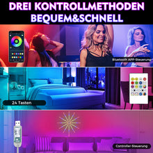 Laden Sie das Bild in den Galerie-Viewer, LED-Feuerwerkslicht mit Bluetooth