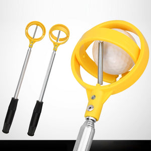 Einzelner Tennistrainer+Tragbarer Golfballpflücker+Tragbare Angelrute feste Kugel