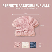 Laden Sie das Bild in den Galerie-Viewer, Super saugfähiges Haarhandtuch-Turban-Set