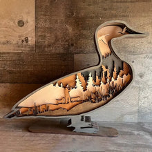 Laden Sie das Bild in den Galerie-Viewer, Holzschnitzerei Entenornamente
