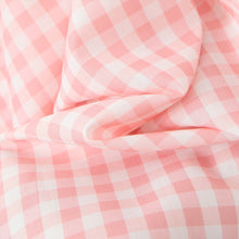 Laden Sie das Bild in den Galerie-Viewer, Kariertes Kleid mit V-Ausschnitt und Riemchenausschnitt