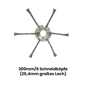 Saker Mähkopf aus Stahldraht