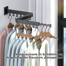 Laden Sie das Bild in den Galerie-Viewer, Kleiderständer mit klappbarem Ringhaken aus Aluminium