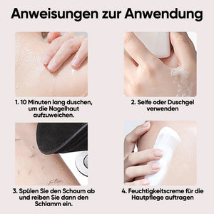 Schwarzes Silikon-Badewerkzeug