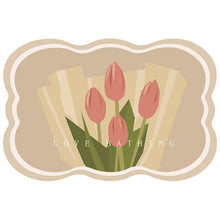 Laden Sie das Bild in den Galerie-Viewer, Saugfähige Bodenmatte mit Tulpenmuster