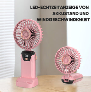 Tragbarer Ventilator mit Digitalanzeige