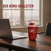 Laden Sie das Bild in den Galerie-Viewer, Edelstahl-Isolier-Reisetasse für Kaffee