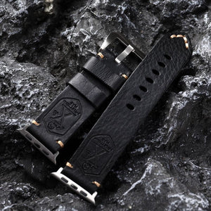 Handgefertigtes Vintage Leder-Apple-Watch-Band