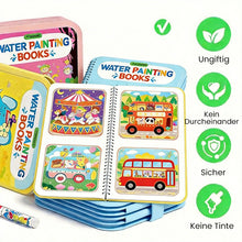 Laden Sie das Bild in den Galerie-Viewer, Wiederverwendbare Zauberwasser-Malbücher für Kinder