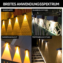 Laden Sie das Bild in den Galerie-Viewer, Superhelle Solar-Wandleuchte