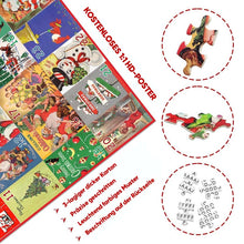 Laden Sie das Bild in den Galerie-Viewer, Weihnachten 24 Tage Countdown Kalender Puzzle