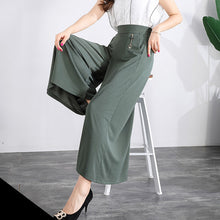 Laden Sie das Bild in den Galerie-Viewer, Weite Hosenbeine Damenrock Hosen