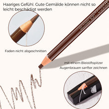Laden Sie das Bild in den Galerie-Viewer, Wasserdichter Augenbrauenstift aus Holz (12 Stück)