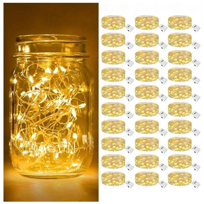 Warmweiße 2M Sternen-Lichterketten