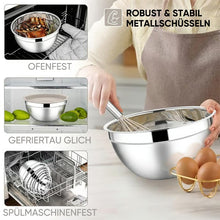 Laden Sie das Bild in den Galerie-Viewer, Edelstahl-Rührschüssel-Set