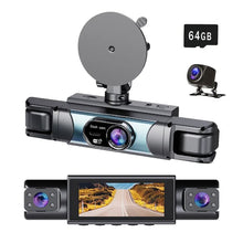 Laden Sie das Bild in den Galerie-Viewer, 360°-Rundumsicht-4-Kanal-Dashcam