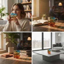 Laden Sie das Bild in den Galerie-Viewer, Handbemalte Buch-Kaffeetasse