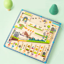 Laden Sie das Bild in den Galerie-Viewer, Hölzernes pädagogisches Labyrinthspielzeug für Kinder