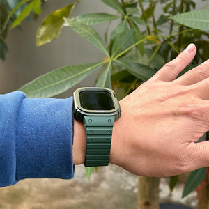 Integriertes magnetisches Silikonarmband der Apple Watch