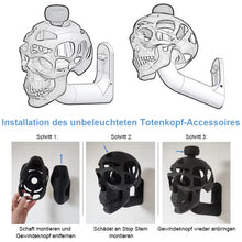 Laden Sie das Bild in den Galerie-Viewer, 3D-Schädel-Helm-Display-Pakethalterung