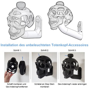 3D-Schädel-Helm-Display-Pakethalterung
