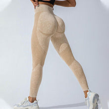 Laden Sie das Bild in den Galerie-Viewer, Einfarbige Sport-Leggings mit hoher Taille für Damen