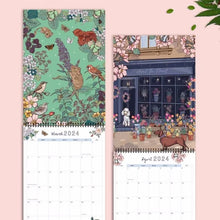 Laden Sie das Bild in den Galerie-Viewer, 2024 Natur und Tierwelt Kunst Wandkalender