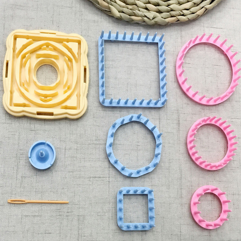 DIY Handstrickmaschine aus Wolle
