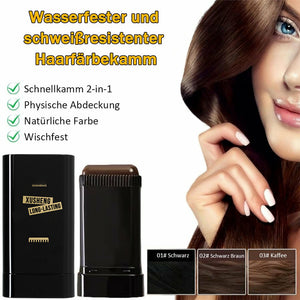 Tragbarer Haarfärbekamm zur Abdeckung grauer Haare