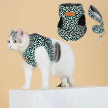 Laden Sie das Bild in den Galerie-Viewer, Geschirr und Leine der Katzenweste zum Gehen im Freien