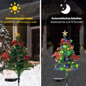 Solarbetriebene, wasserdichte Weihnachtsbaum-Dekorationslichter für den Außenbereich