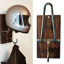 Laden Sie das Bild in den Galerie-Viewer, Motorradhelm-Wandhalterung aus Holz