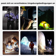 Laden Sie das Bild in den Galerie-Viewer, Aluminium-Taschenlampe mit starkem Licht