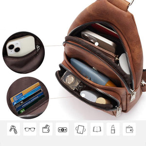 Brusttasche aus Kunstleder