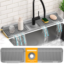 Laden Sie das Bild in den Galerie-Viewer, Abgewinkelte Spritzschutz-Matte für den Wasserhahn